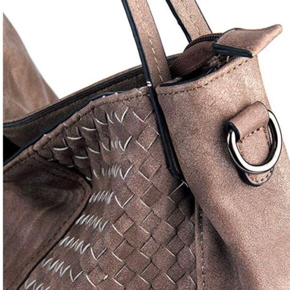 New Top Handle Leather Satchel Bag - Picture 5 of 8